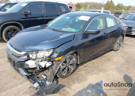 2018 Honda Civic Ex-L из США, поврежденный, VIN 2HGFC1F80JH640602